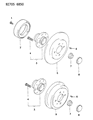 Dodge Colt Brake Disc Diagram - MB857763