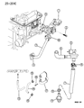 Chrysler Cirrus EGR Valve Gasket Diagram - 4663247