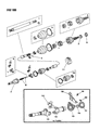 1986 Chrysler Laser CV Boot Diagram - 4367010