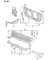 Dodge Colt Grille Diagram - MB527753