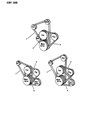 1992 Dodge D150 Drive Belt Diagram - B0013454