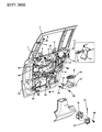 Chrysler Imperial Door Latch Assembly Diagram - 4719320
