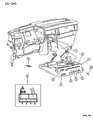 Dodge Caravan A/C Switch Diagram - 4897055AA