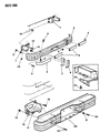 Dodge Ram Wagon Bumper Diagram - 55023997