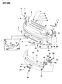 Dodge Stealth Bumper Diagram - MB831871