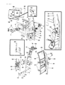1987 Dodge Ram Wagon Door Latch Assembly Diagram - 4083620
