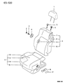 1999 Chrysler Sebring Seat Cushion Diagram - MR743862