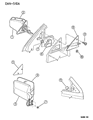 1990 Dodge Caravan Car Mirror Diagram - 4267931
