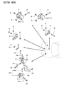 Dodge Colt Transmission Mount Diagram - MB691253