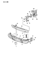 Chrysler LeBaron Bumper Diagram - 4334003