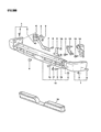 Dodge Ram 50 Bumper Diagram - MB598024