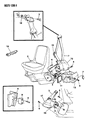 1993 Dodge Ram Wagon Seat Belt Diagram - 5BN53LX9