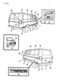 1987 Dodge Ram Wagon Door Moldings Diagram - 3780434