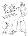Dodge Shadow Weather Strip Diagram - 5242262