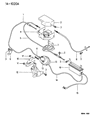 Chrysler Sebring Accelerator Cable Diagram - MB942963