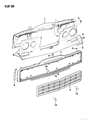 1991 Jeep Grand Wagoneer Radiator Support Diagram - 55019996
