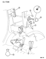 1998 Jeep Grand Cherokee Seat Belt Diagram - 5EB61RAZ
