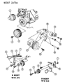 Dodge Durango Alternator Bracket Diagram - 53008614