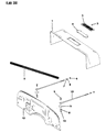 1994 Jeep Wrangler Weather Strip Diagram - 55008119