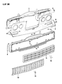 Jeep J20 Radiator Support Diagram - 55019996