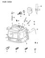 1997 Jeep Grand Cherokee Side Marker Light Diagram - 56005099
