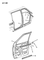 Dodge Caravan Weather Strip Diagram - 4336597