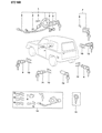 Chrysler Door Lock Cylinder Diagram - MB286482