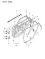 Dodge Colt Door Hinge Diagram - MB546472