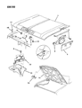 Dodge D150 Hood Latch Diagram - 4168967