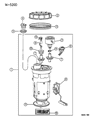 Jeep Fuel Pump Seal Diagram - 52018808