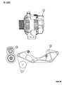 Dodge Viper Alternator Bracket Diagram - 5245302