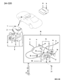 Chrysler Sebring A/C Switch Diagram - MB439488