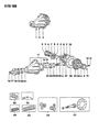 Dodge Ram 50 Differential Diagram - MB664686