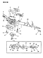Dodge Shadow Steering Column Cover Diagram - 4636181