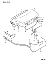 1996 Chrysler Sebring Rear Door Striker Diagram - MB197499