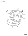 1995 Chrysler LHS Seat Cover Diagram - QB44SFF