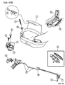 Chrysler Cirrus Trunk Lid Lift Support Diagram - G0004477AB