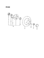 1990 Dodge Colt Brake Disc Diagram - MB500555