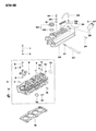 Dodge Colt Cylinder Head Bolts Diagram - MD040514