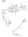 Dodge Ram 50 Clutch Cable Diagram - MB598411