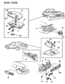 Chrysler LeBaron Back Up Light Diagram - 4321560