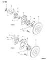 Dodge Stealth Brake Dust Shield Diagram - MB895606