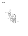 1994 Dodge Dakota Drive Belt Diagram - B0013426