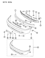 Dodge Colt License Plate Diagram - MB545964