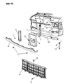 1993 Dodge Ram Wagon Grille Diagram - 4249586