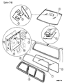 1990 Dodge Dakota Weather Strip Diagram - 4482152