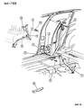 1994 Chrysler LeBaron Seat Belt Diagram - HM38PD5