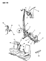 1991 Dodge D150 Seat Belt Diagram - L676LTB