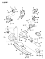 Jeep Comanche Engine Mount Diagram - 52002607