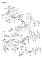 Jeep Comanche Ignition Lock Cylinder Diagram - J8120081